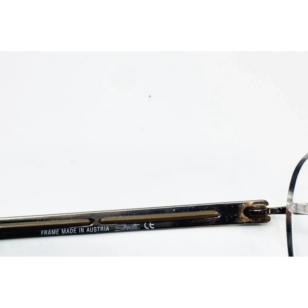 Silhouette Eyeglass Frames Unisex Black Rimless Titan Austria One Size